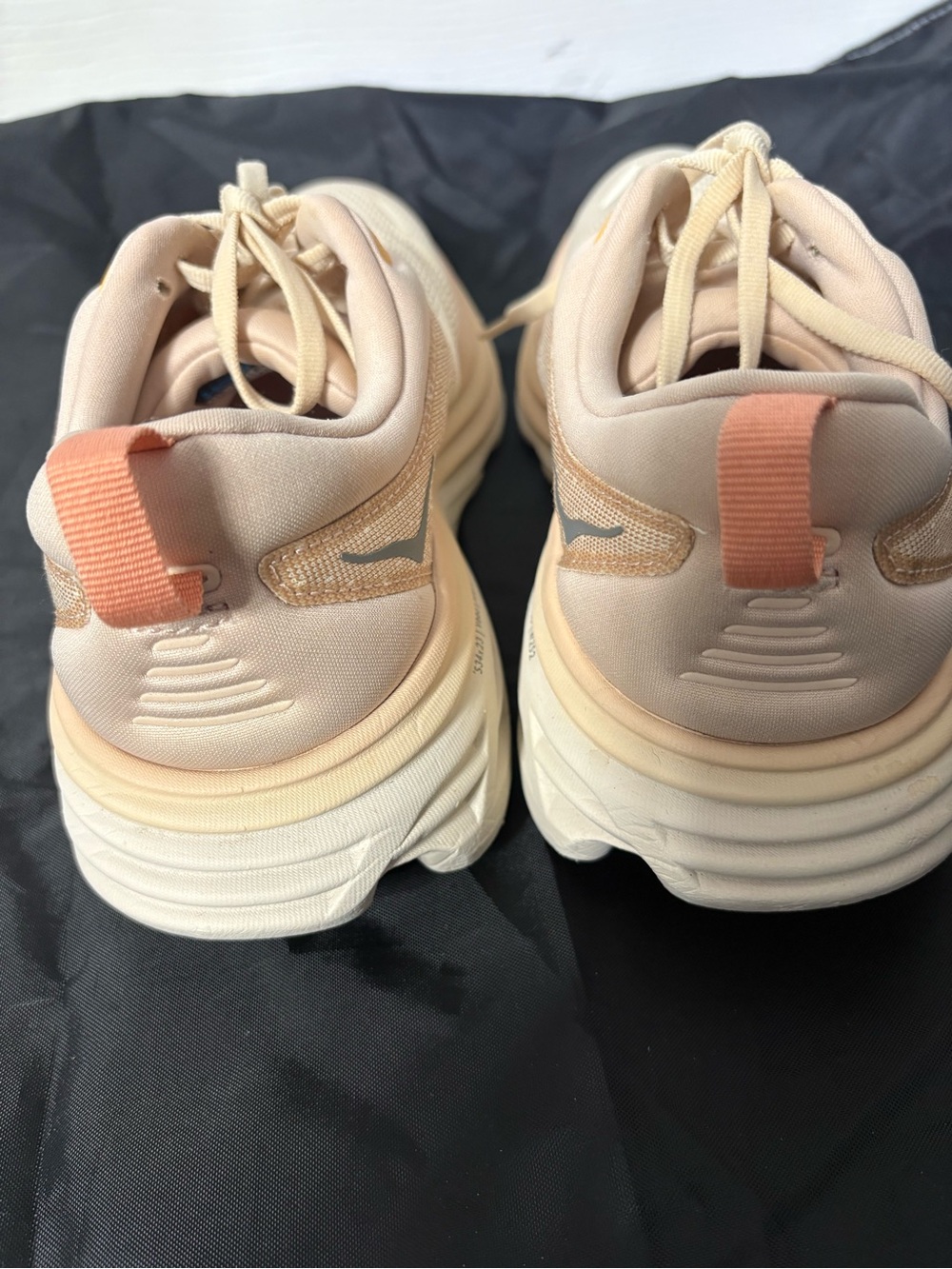 Hoka Women's Athletic Shoes Beige with Peach and Yellow Accents ( READ) - Picture 4 of 8